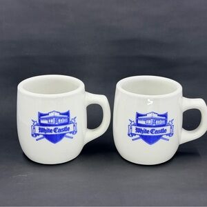 Vintage White Castle Restaurant AshTray Bottom Coffee Mugs Mayer China #272 EUC